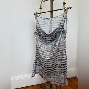 Miaou Multicolor Striped Mini Dress